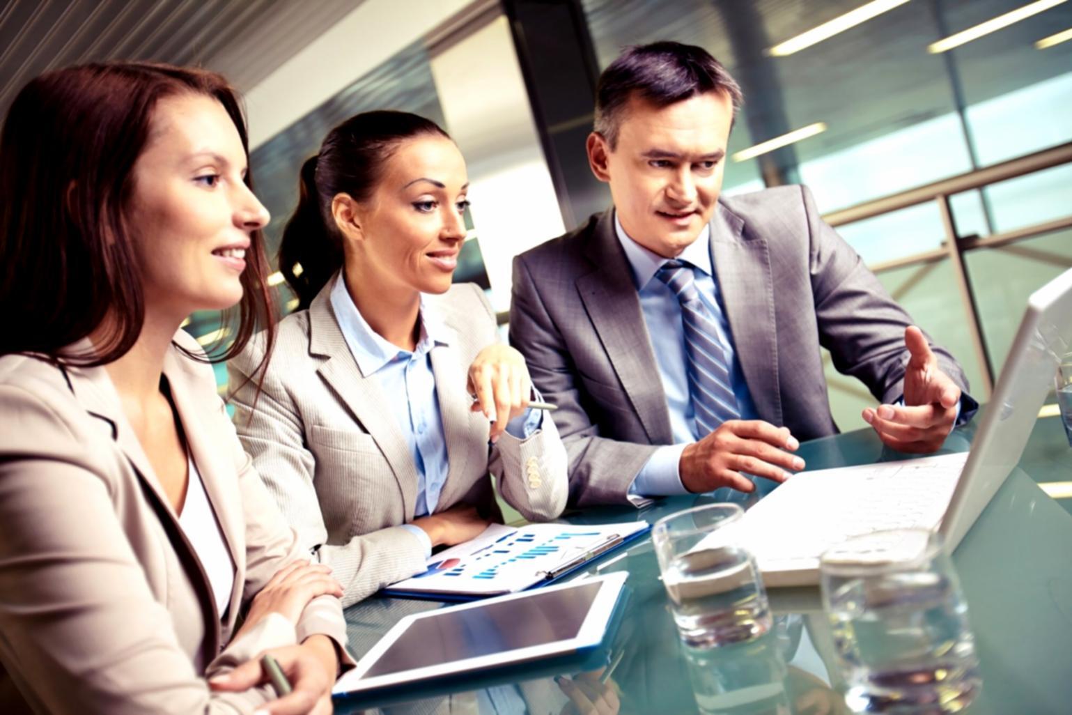 Professional financial consultation session